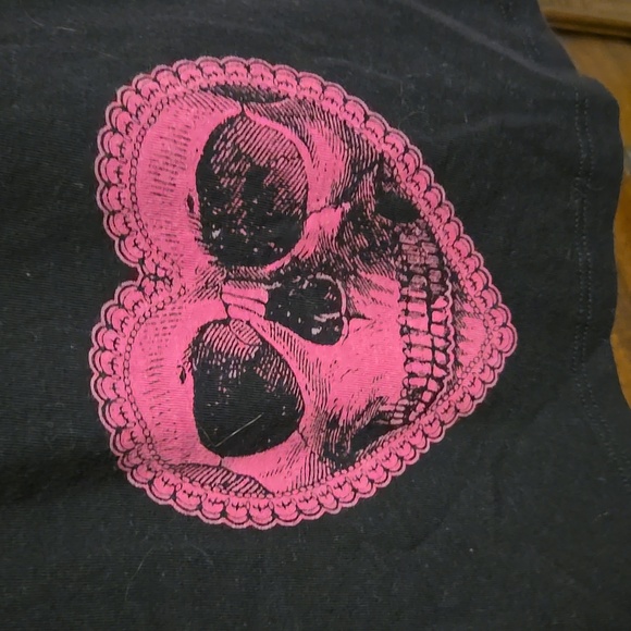 Kreepsville Black With Pink Skulls Womens Dress XXL - Picture 2 of 4